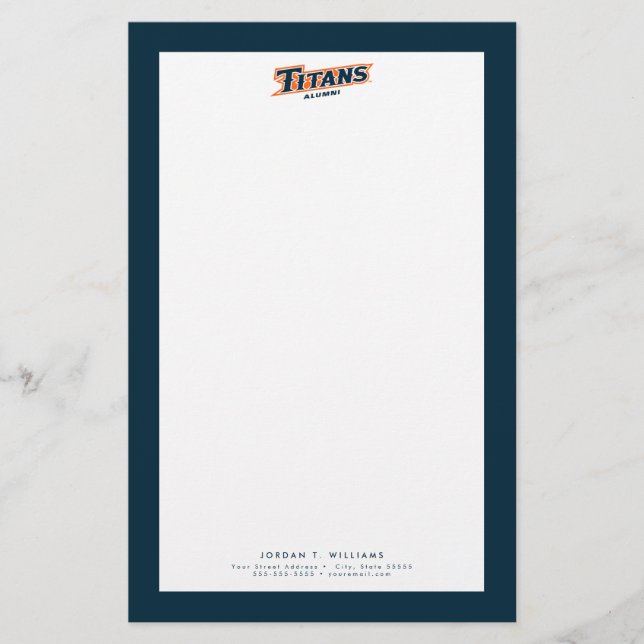 Titans Alumni Stationery (Front)