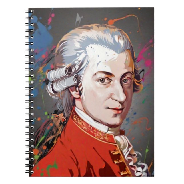 Titans of Music: Mozart Notebook (Front)