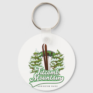 Titcomb Mountain Farmington Maine Ski Keychain