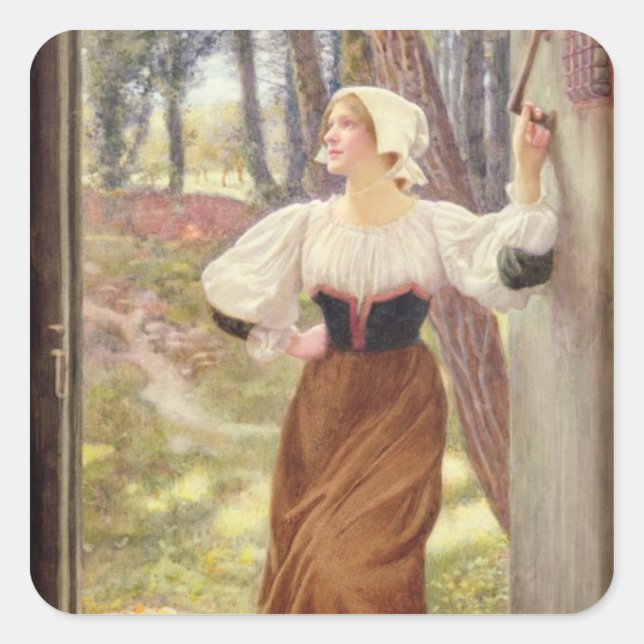 Tithe in Kind (w/c on paper) Square Sticker (Front)