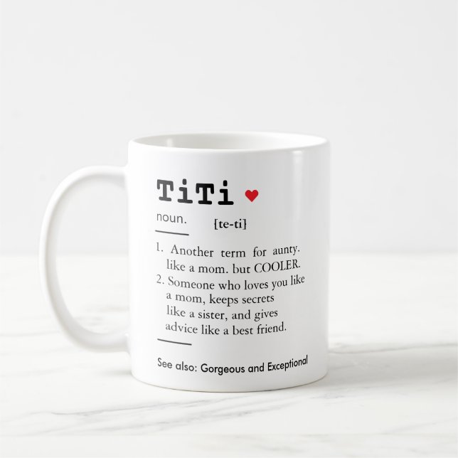 TITI Definition, Aunty,Aunt Coffee Mug (Left)