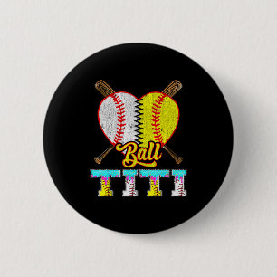 Titi Of Both Half Baseball Softball Ice Cream Drip Button