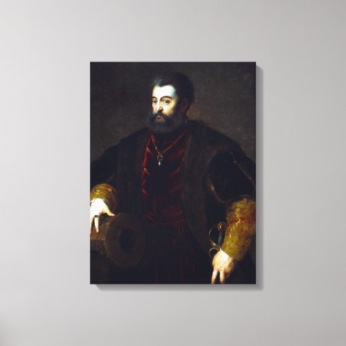 Titian Alfonso dEste Duke of Ferrara Canvas Print