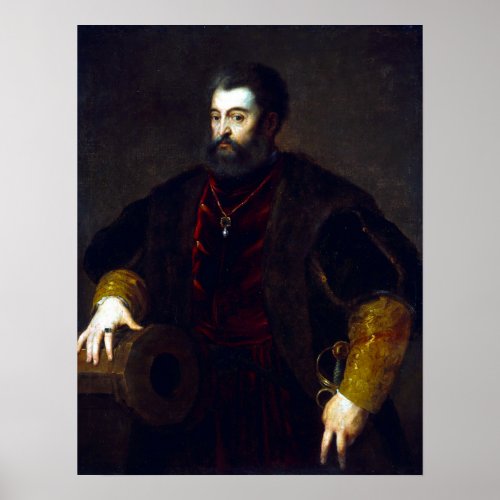 Titian Alfonso dEste Duke of Ferrara Poster