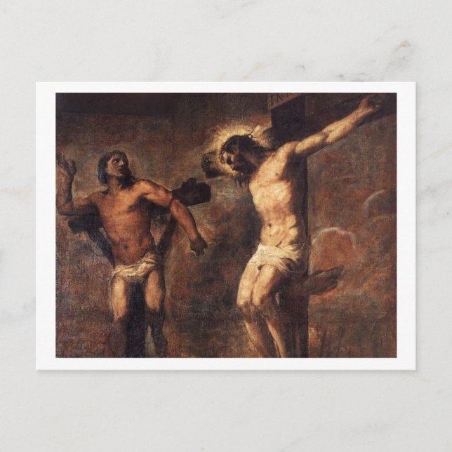 Titian Christ and the Good Thief Postcard (Front)