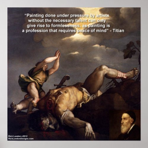 Titian David  Goliath  Quote Poster