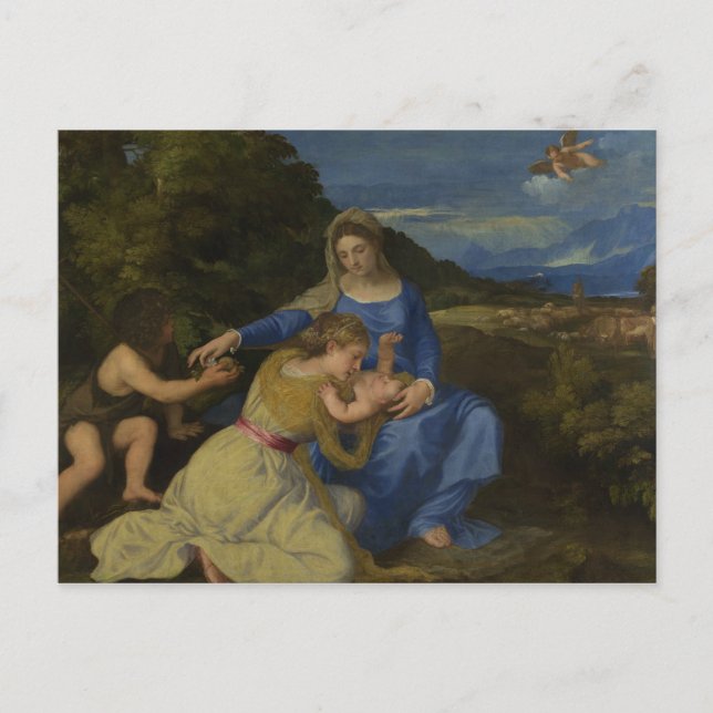 Titian - The Virgin and Child with the Infant Postcard (Front)