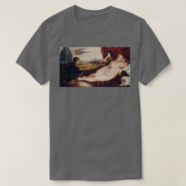 Titian Venus with the Organ Player T-Shirt (Design Front)