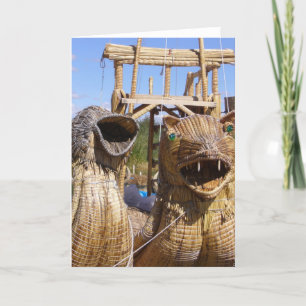 titicaca boat faces card