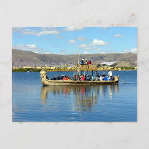 titicaca boat postcard