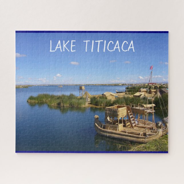 titicaca boats jigsaw puzzle (Horizontal)