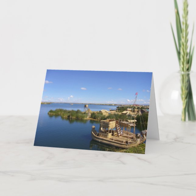 titicaca island boat card (Front)