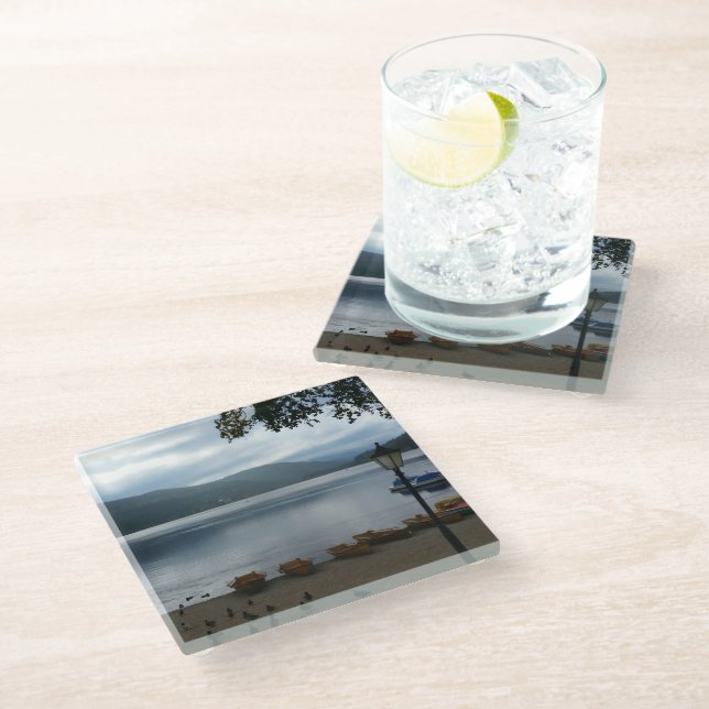 Titisee Lake Germany Glass Coaster (Angled)
