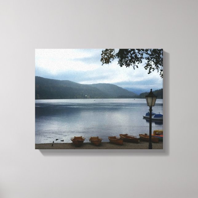 Titisee Lake Germany Poster Wrapped Canvas Print (Front)
