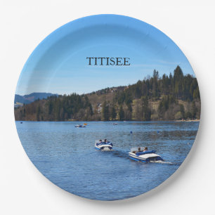 Titisee lake in the Black Forest Paper Plates