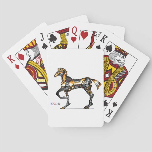 Title 00000 "Machine Horse" Poker Cards (Back)