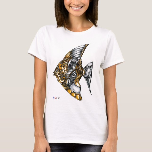 Title 00002 "Machine Fish" T-Shirt (Front)