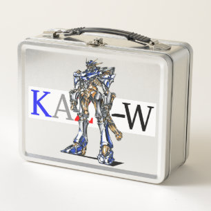 Title 00009 "Robot of Organic Details" Metal Lunch Box