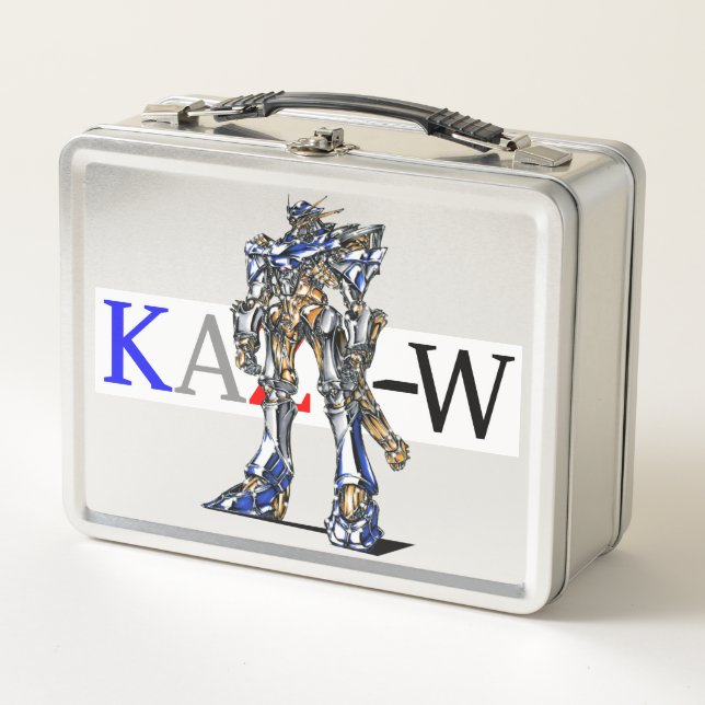 Title 00009 "Robot of Organic Details" Metal Lunch Box (Front)