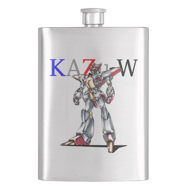 Title 00014 "The Main Character Fuselage" Flask (Front)