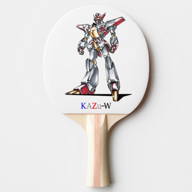 Title 00014 "The Main Character Fuselage" Ping Pong Paddle (Front)