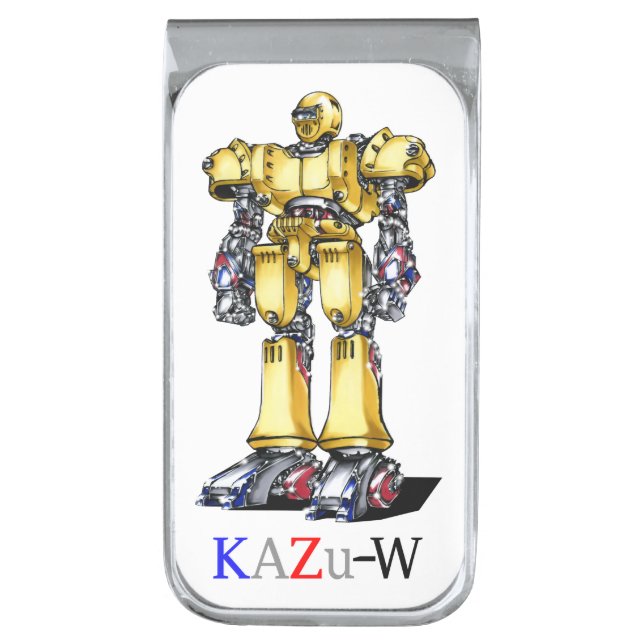 Title 00015 "Special Purpose Machine" Silver Finish Money Clip (Front Vertical)