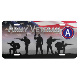 Title: 3rd Army – Army Veteran License Plate