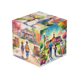 Title:** A Joyful Back to School Day   Cube