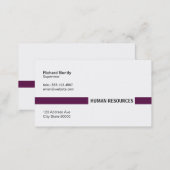 Title Bar (Palatinate Purple) Business Card (Front/Back)