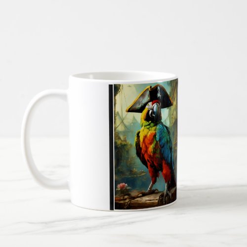 Title Coffee Cup Design Parrot