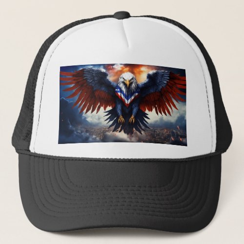 Title Crystal Eagle Icon   Trucker Hat