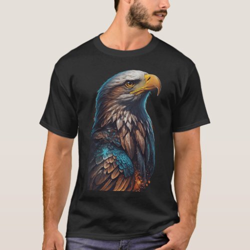 Title Crystal Eagle Spirit of the Wild T_Shirt