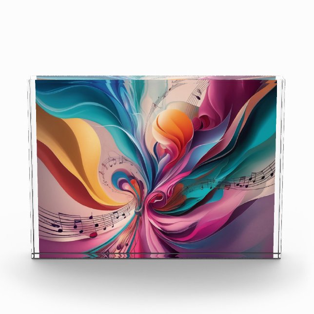 Title: ✨ Dive into the World of Abstract Lyrical A Photo Block (Front)