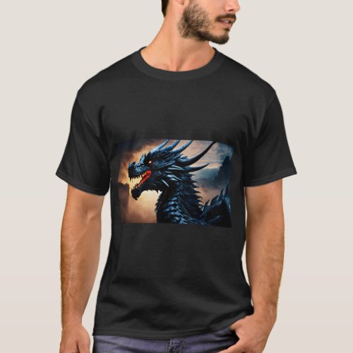 Title Draconic Dominance Dynamic Dragon Tattoo  T_Shirt