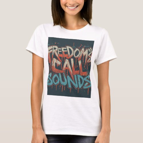 Title Echoes of Liberty Freedoms Call  Descri T_Shirt