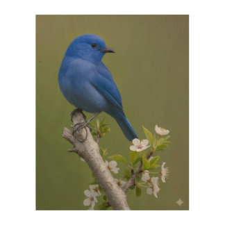 # Title Elegant Blue Bird Botanical Wall Art – Vi