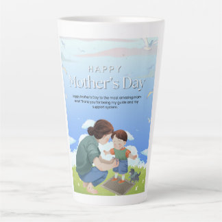 Title: Elegant Custom 17oz Ceramic Latte Mug
