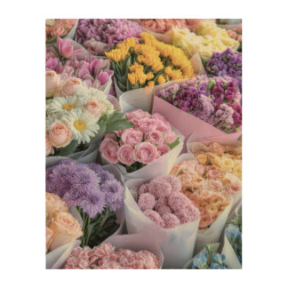 # Title Elegant Pastel Flower Bouquet Wall Art –