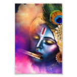 Title: Enigmatic Krishna - A Timeless Tribute Photo Print