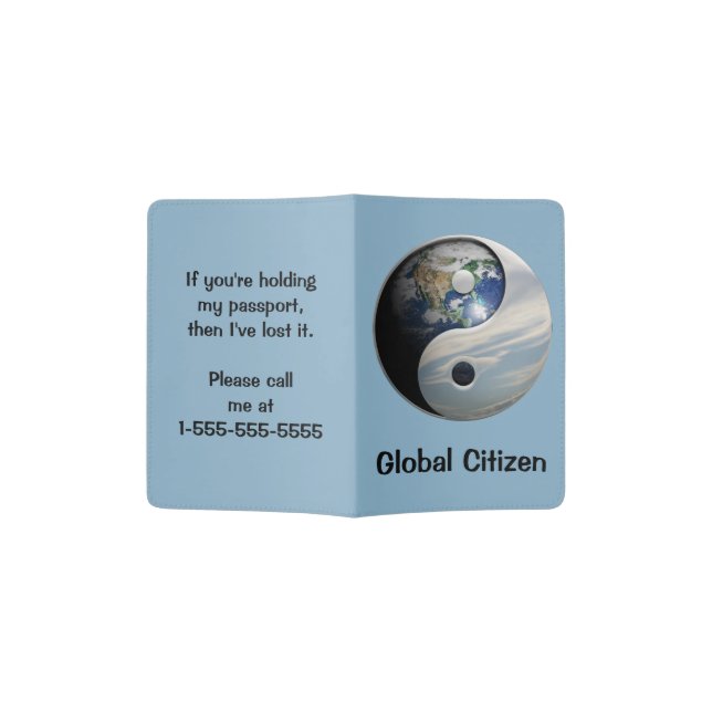 Title Goes Here Passport Holder (Opened)