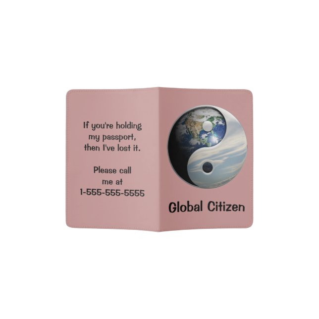 Title Goes Here Passport Holder (Opened)