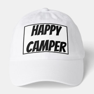 Title: Happy Camper Funny Camping Outdoor Adventur Hat