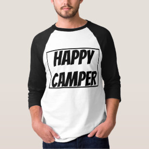 Title: Happy Camper Funny Camping Outdoor Adventur T-Shirt