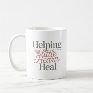Title Helping Little Hearts Heal Counselor Life Coffee Mug