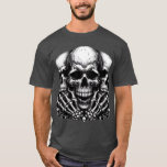 Title: &quot;Intricate Anatomy: Close-Up of Human Skull T-Shirt