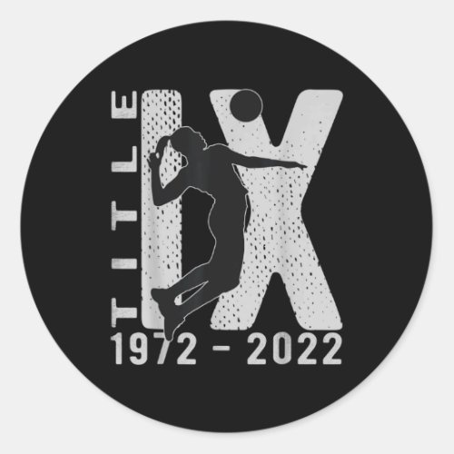 Title IX th Anniversary US Education Amendments Vo Classic Round Sticker
