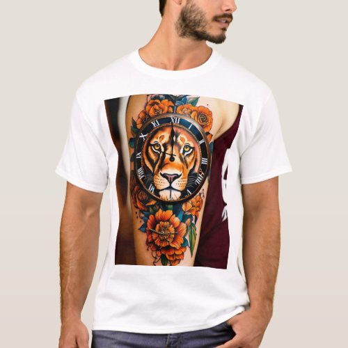 Title Lioness Rose Tattoo Apparel Wear Your Stre T_Shirt