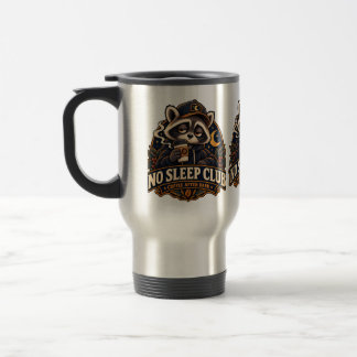 Title: No Sleep Club Coffee After Dark Raccoon Travel Mug
