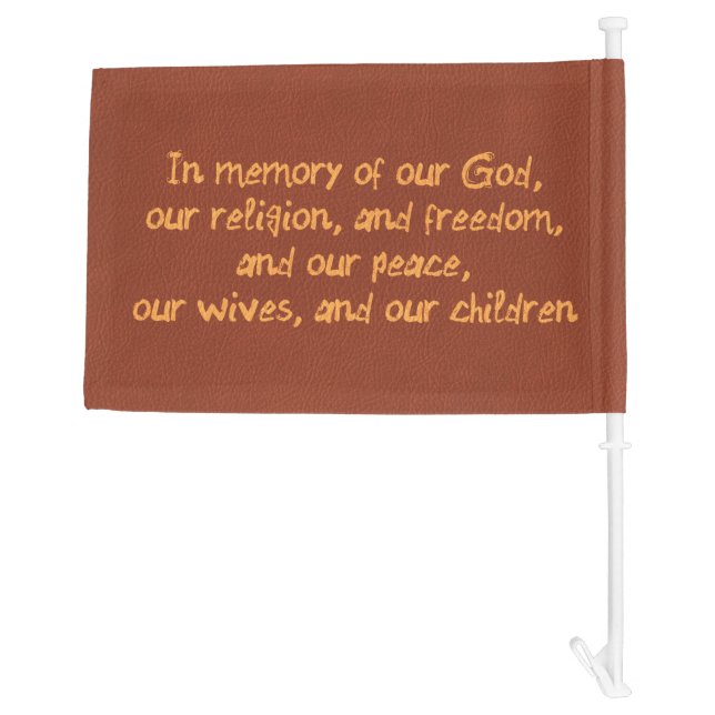 Title Of Liberty car flag (right side) (Back)