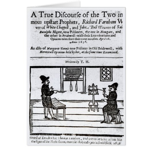 Title Page 'A True Discourse of the Two�' Cards (Front)